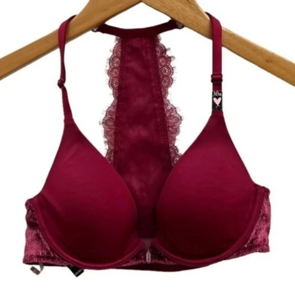 Victoria's Secret Other - Victorias Secret Plunge Very Sexy Front Closure‎ T-Back Underwire Bra Size 30B‌